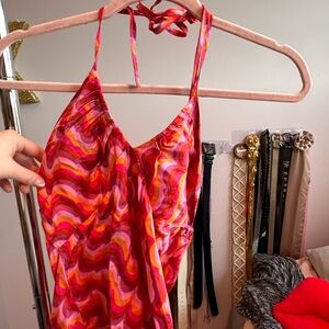 Forever 21 Vibrant Pink and Orange going out top